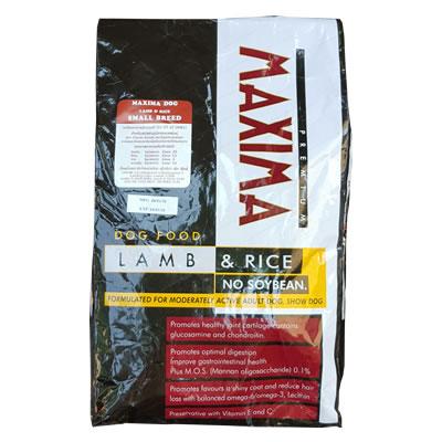 MAXIMA DOG (เม็ดเล็ก)  อาหารเม็ดสำหรับสุนัขพันธุ์เล็ก สูตรบำรุงขน กระดูก (2kg. , 15kg.)